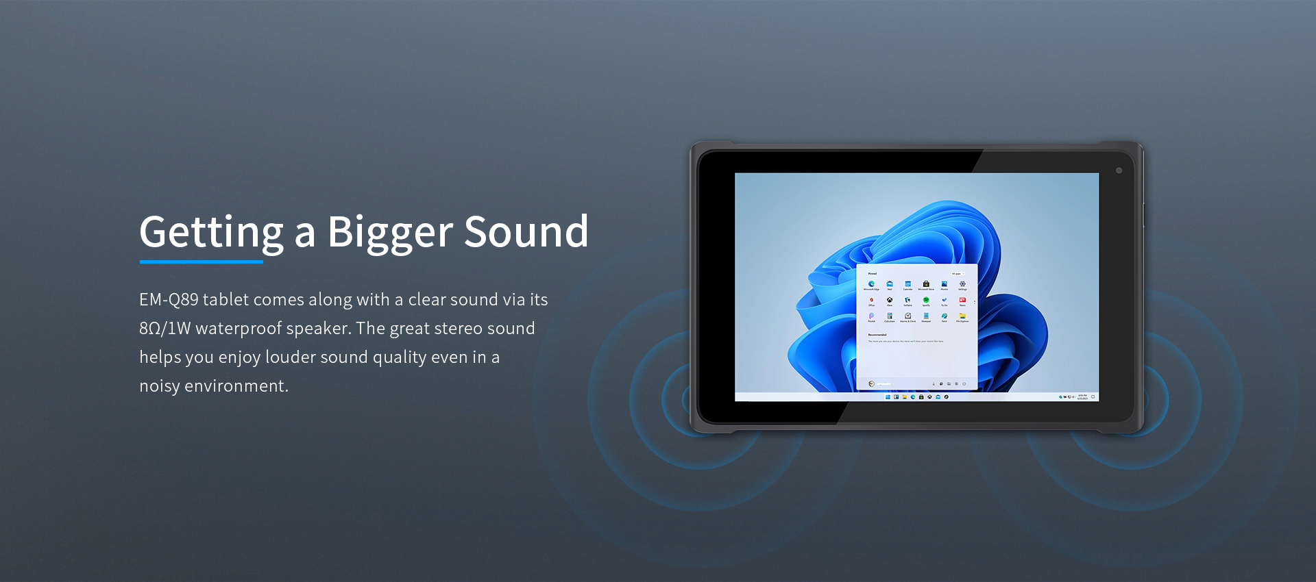 EM-Q89 8 Inch Rugged Tablet