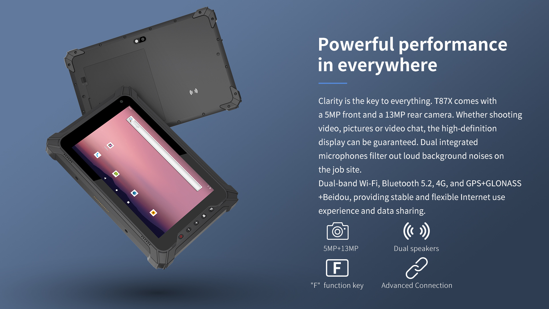 ARM 8 Inch Rugged Tablet