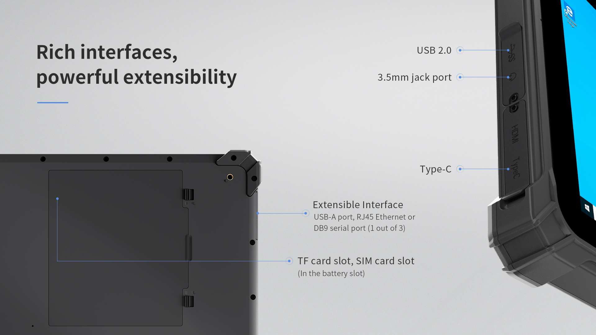 EM-T17X Rugged Tablet