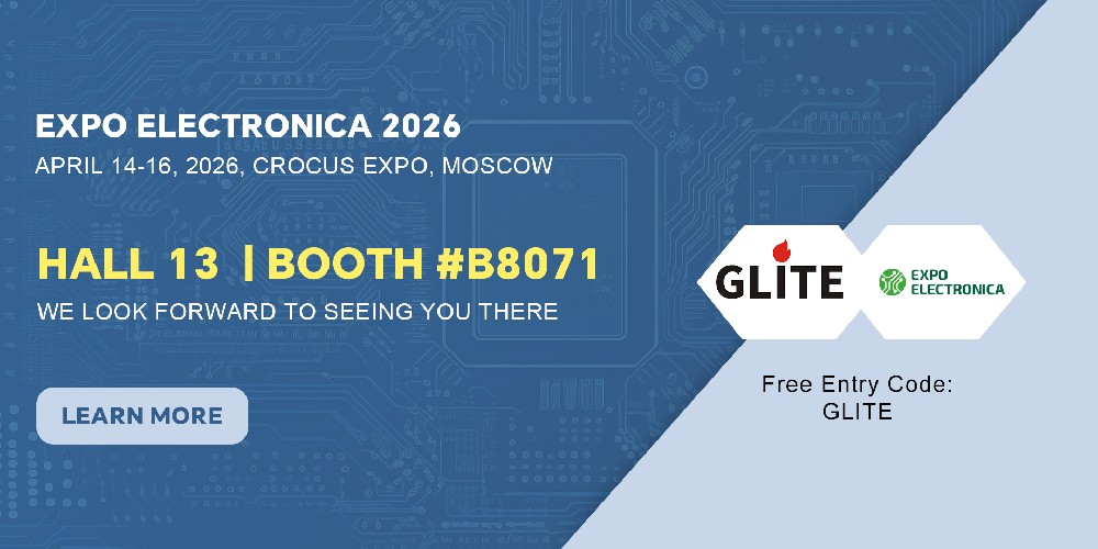 Glite at EXPO ELECTRONICA 2026 — ICs, Capacitors, Connectors & Defense-Grade Solutions, All from One Reliable Source